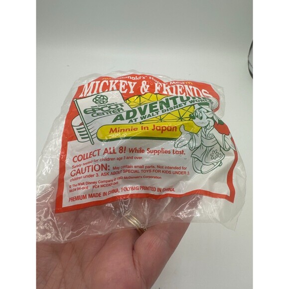 1993 Minnie in Japan McDonald’s EPCOT Happy Meal Toy Sealed Vintage Disney - Picture 4 of 10